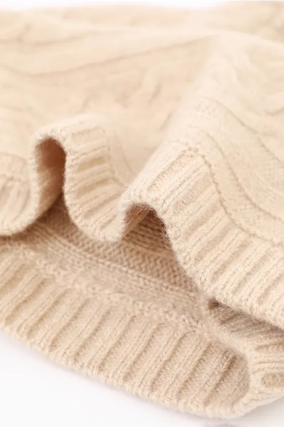 100% Cashmere Balaclava Beanie