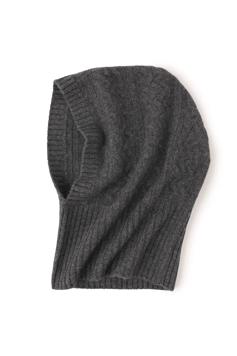 100% Cashmere Balaclava Beanie
