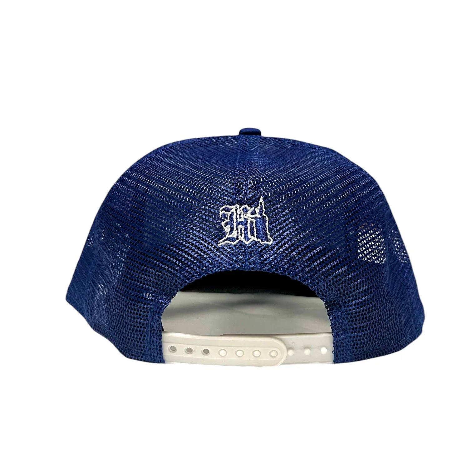 808ALLDAY Blue Locals New Era 9Fifty Trucker Snapback