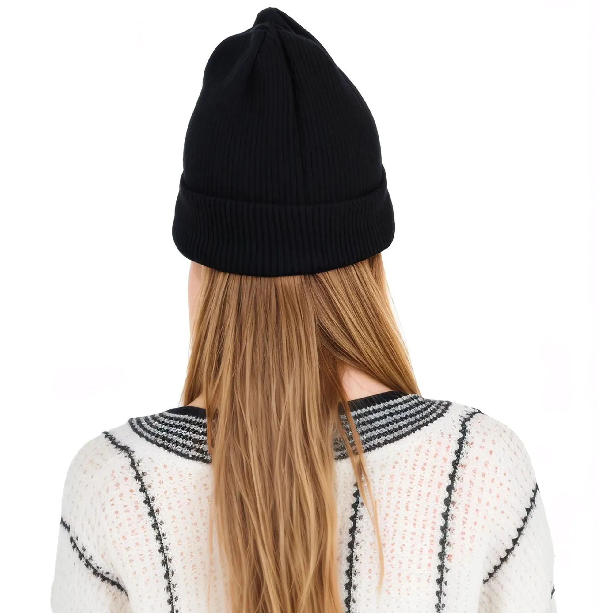 Alilang Warm Winter Knit Cuffed Beanie Cap for Women Men Daily Slouchy Ski Hat Cap