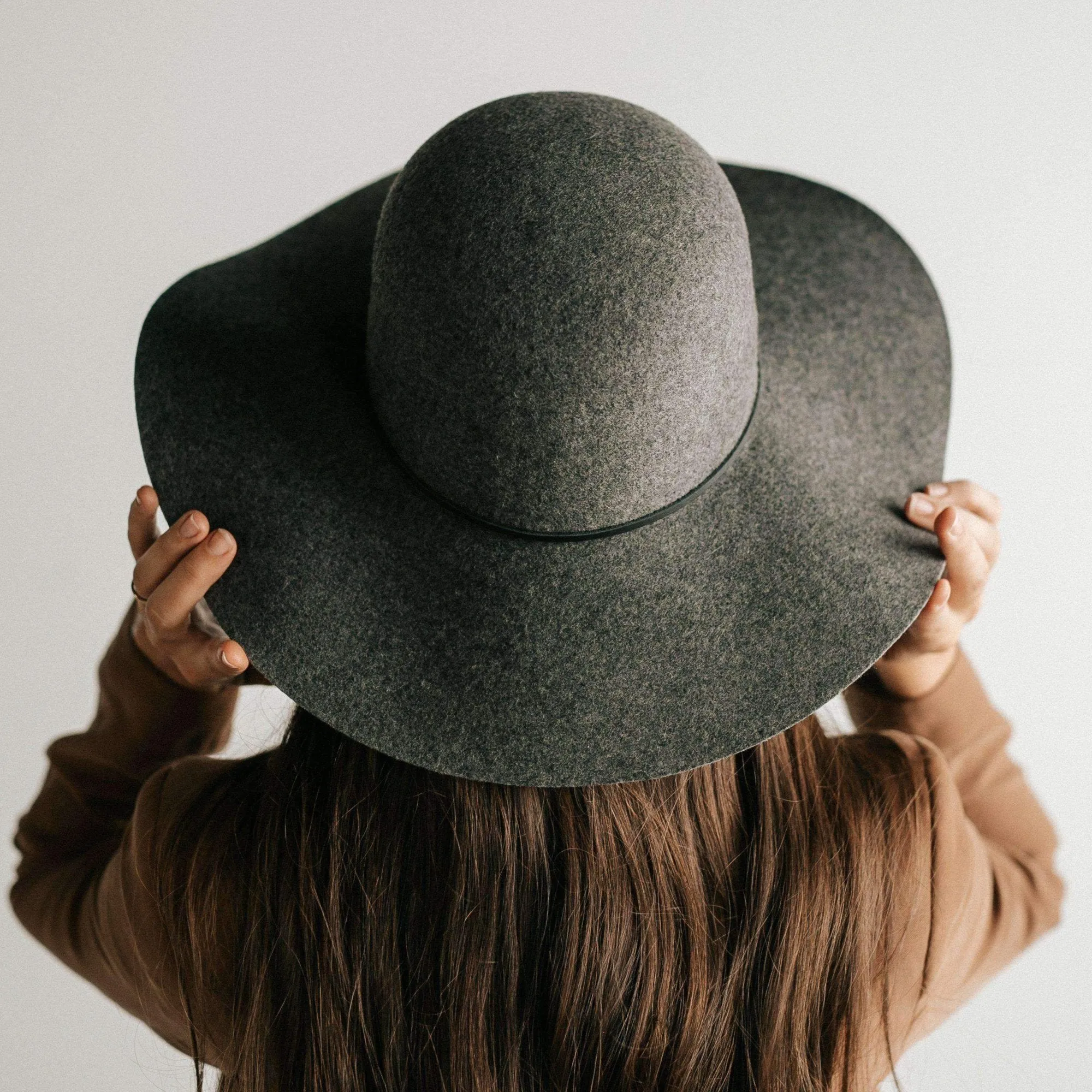 Annabella Floppy Hat - Heather Grey