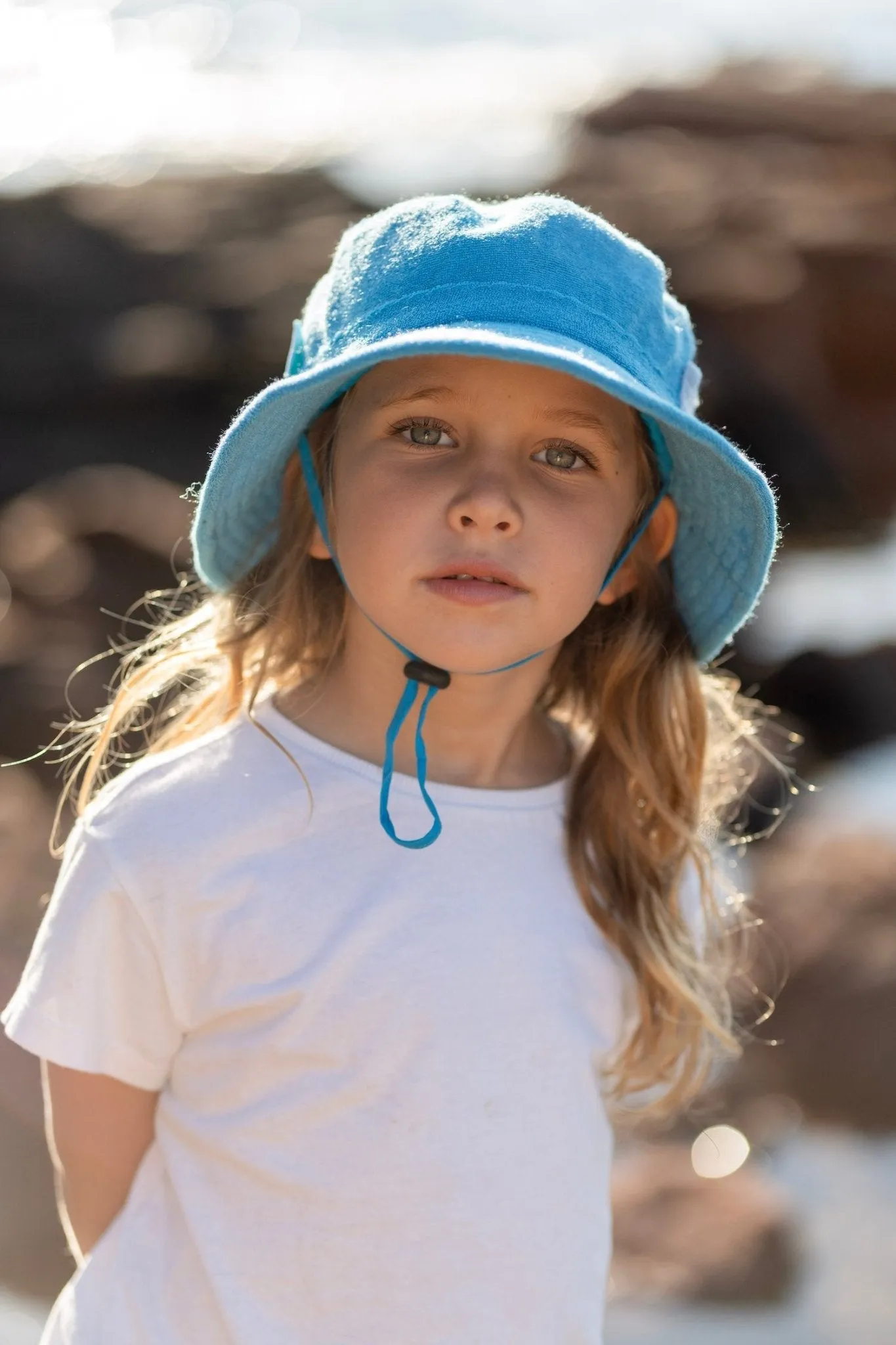 Azure Terry Towelling Bucket Hat