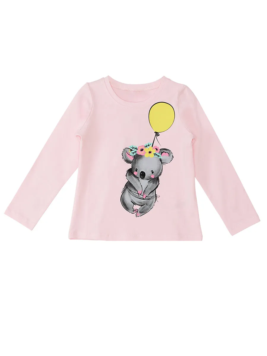 balonlu koala kiz çocuk t-shirt pantolon takim