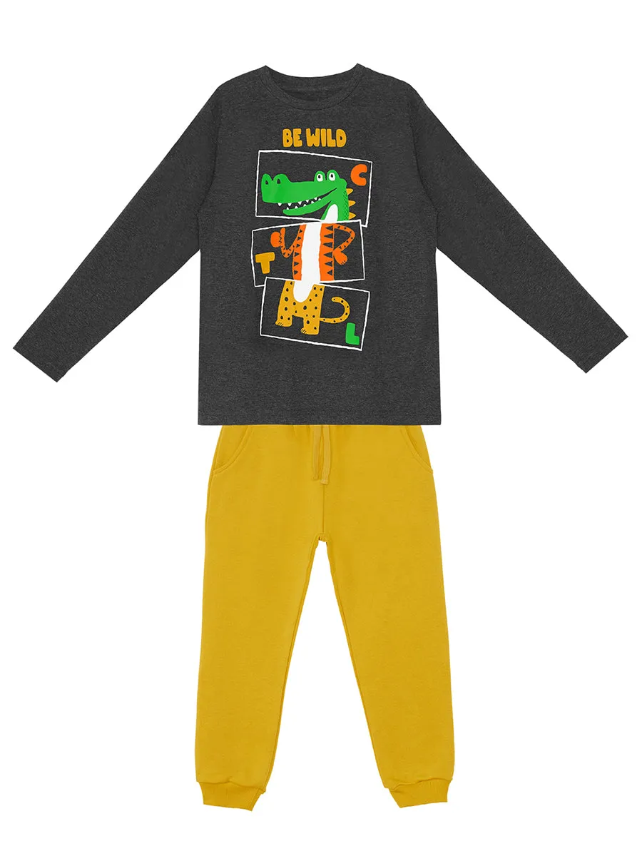 be wild erkek çocuk t-shirt pantolon takim