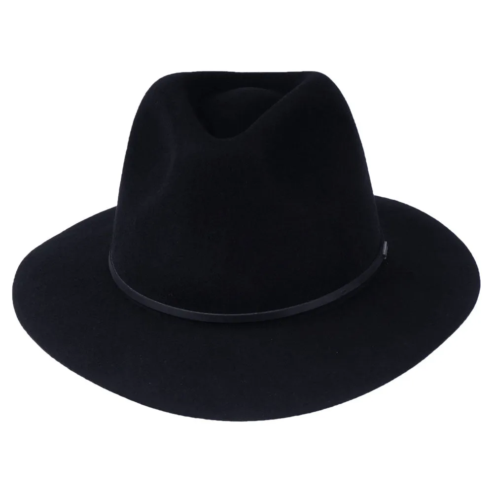 Brixton Hats Wesley Wool Felt Fedora Hat - Black