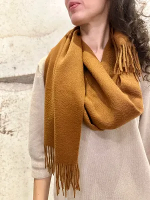 Brown Pure Cashmere Scarf