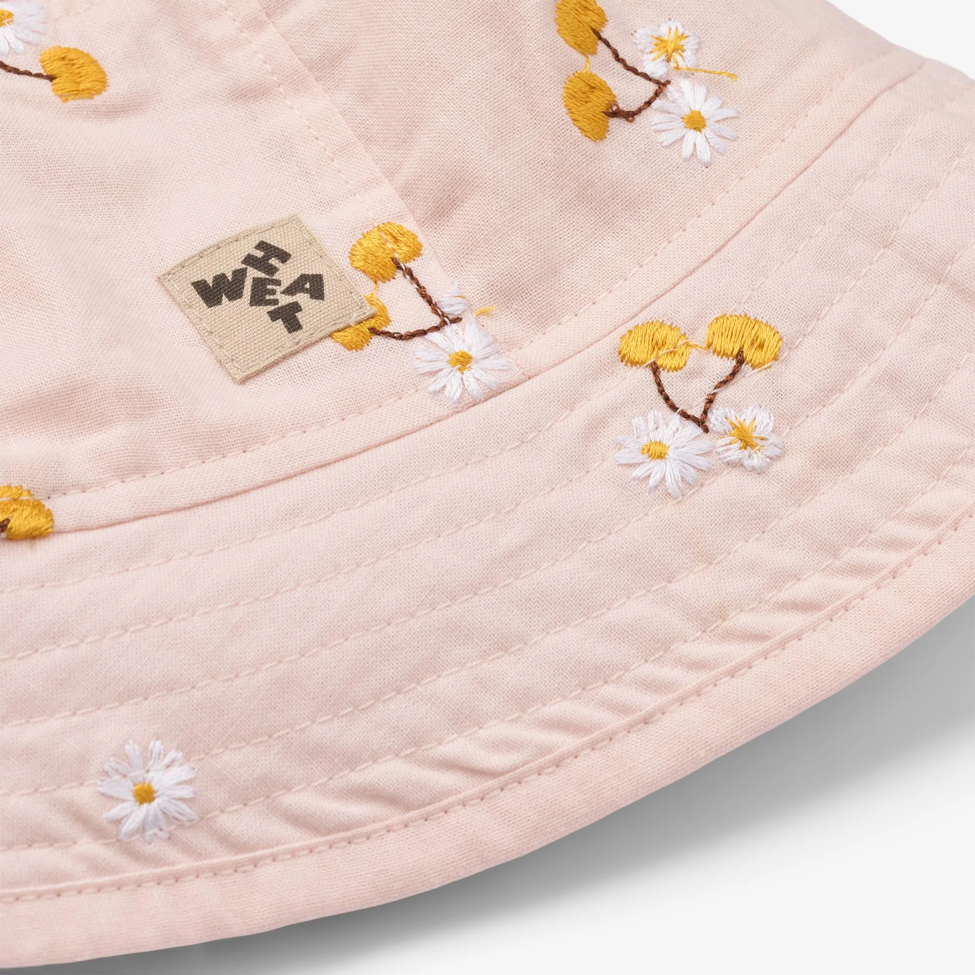 Bucket Hat Alec - powder yellow cherries