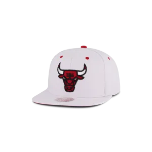 Bulls White Team Color Snapback