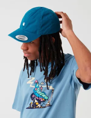 Carhartt-WIP Madison Logo Dad Cap (6-Panel) - Moody Blue