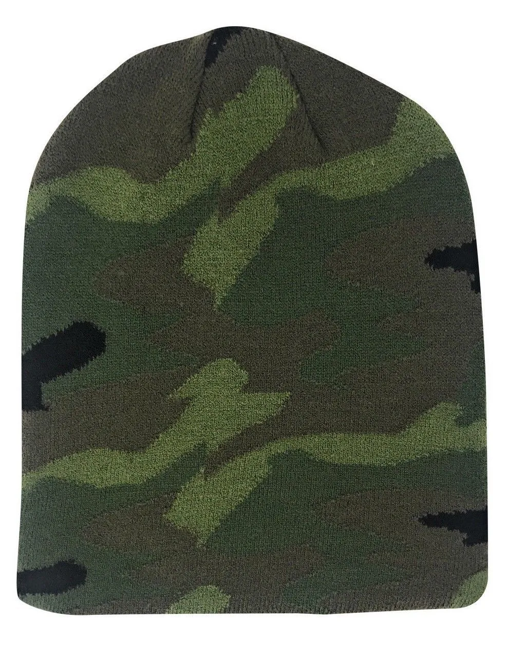 Casaba Double Layer Winter Beanies Camouflage Toboggan Caps Hats Men Women