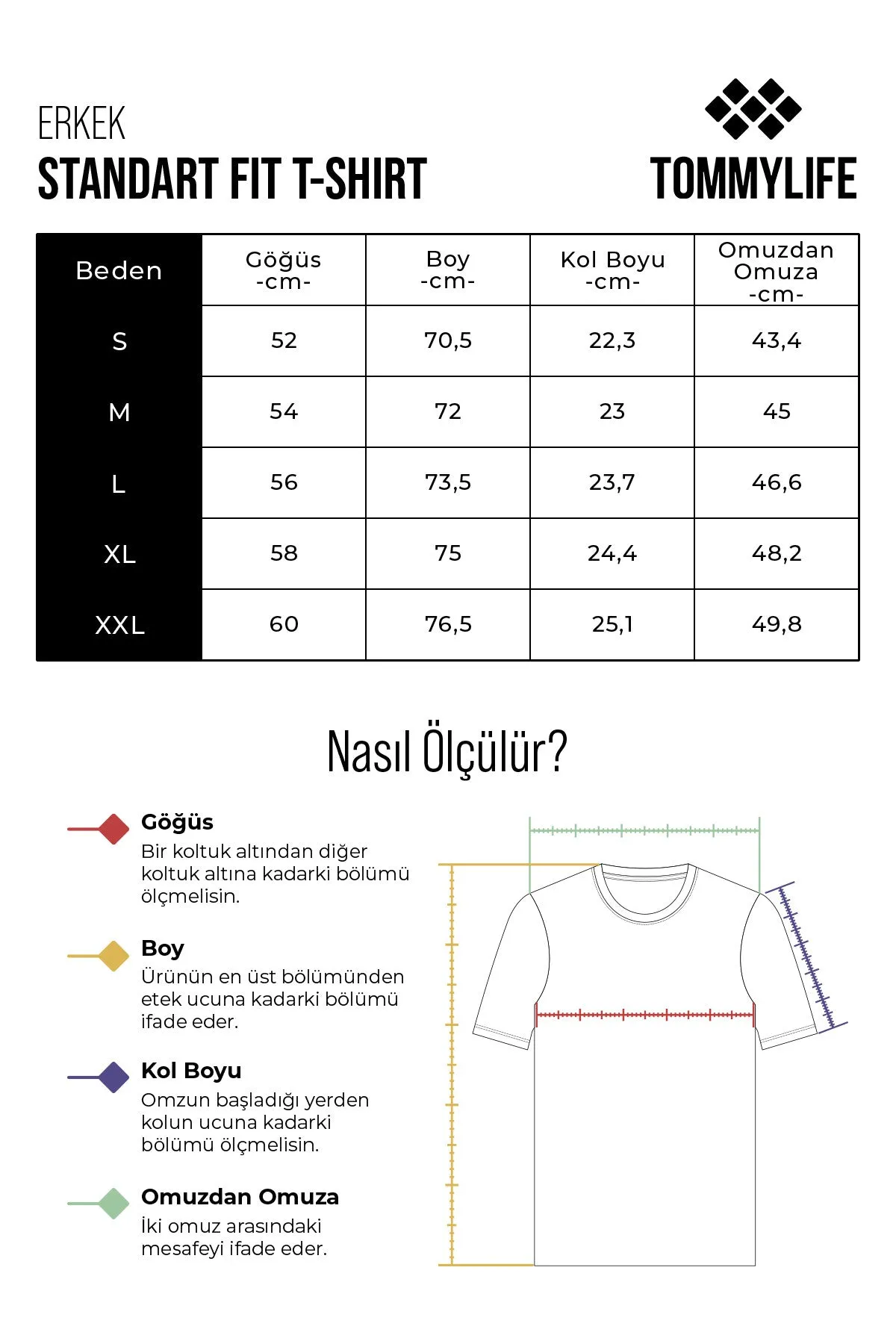 caseystandart kalip erkek t-shirt - 88205