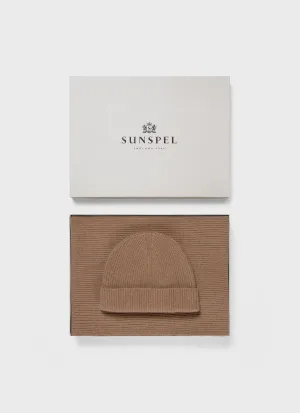 Cashmere Gift Set in Brown Melange