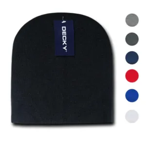 Classic Decky Short Knitted Acrylic Warm Beanies Skull Ski Caps Hats Unisex