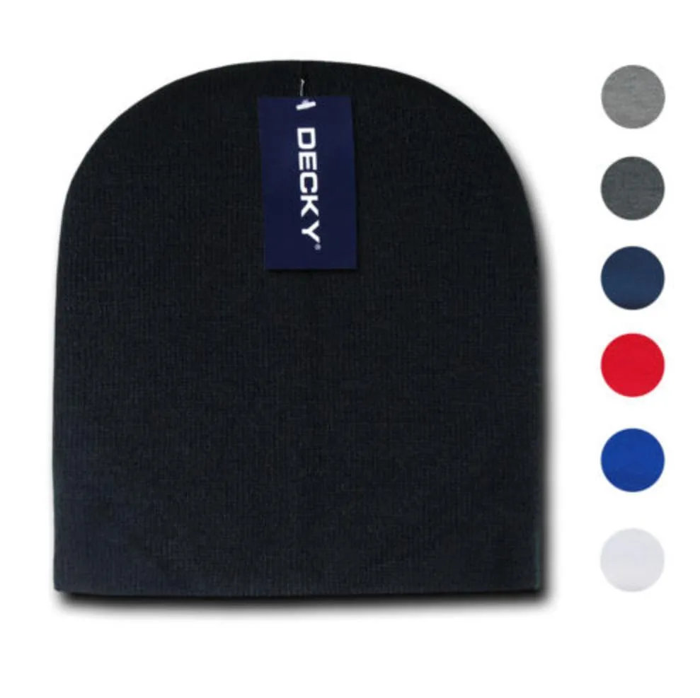 Classic Decky Short Knitted Acrylic Warm Beanies Skull Ski Caps Hats Unisex