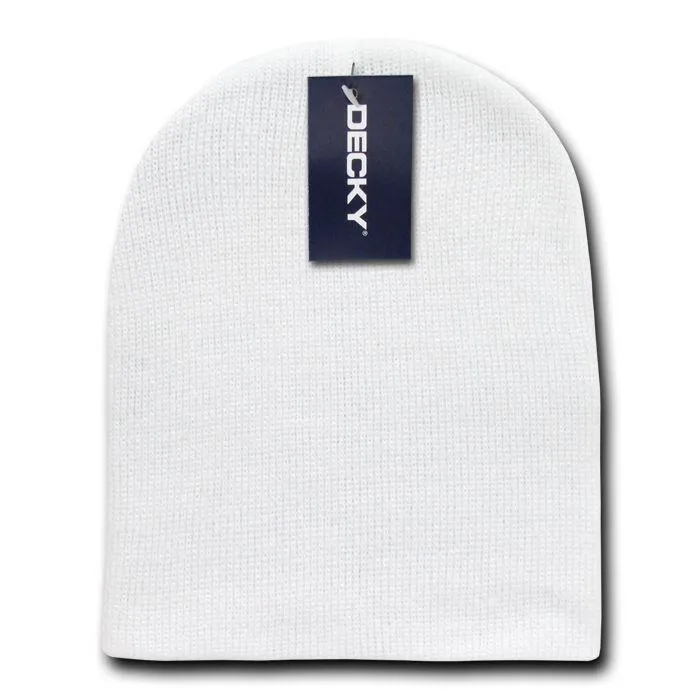 Classic Decky Short Knitted Acrylic Warm Beanies Skull Ski Caps Hats Unisex