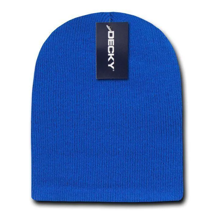 Classic Decky Short Knitted Acrylic Warm Beanies Skull Ski Caps Hats Unisex