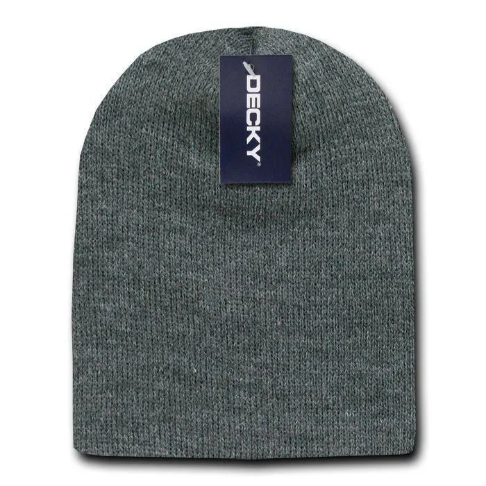 Classic Decky Short Knitted Acrylic Warm Beanies Skull Ski Caps Hats Unisex