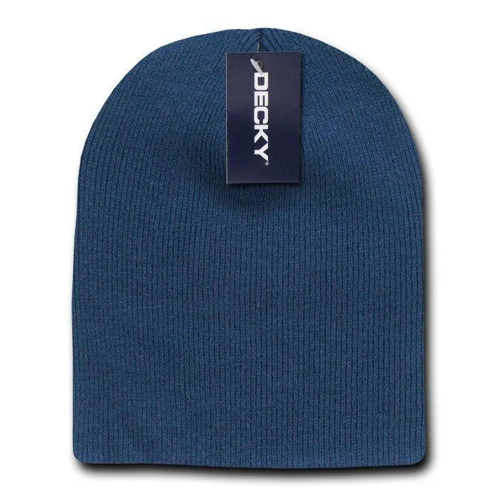 Classic Decky Short Knitted Acrylic Warm Beanies Skull Ski Caps Hats Unisex