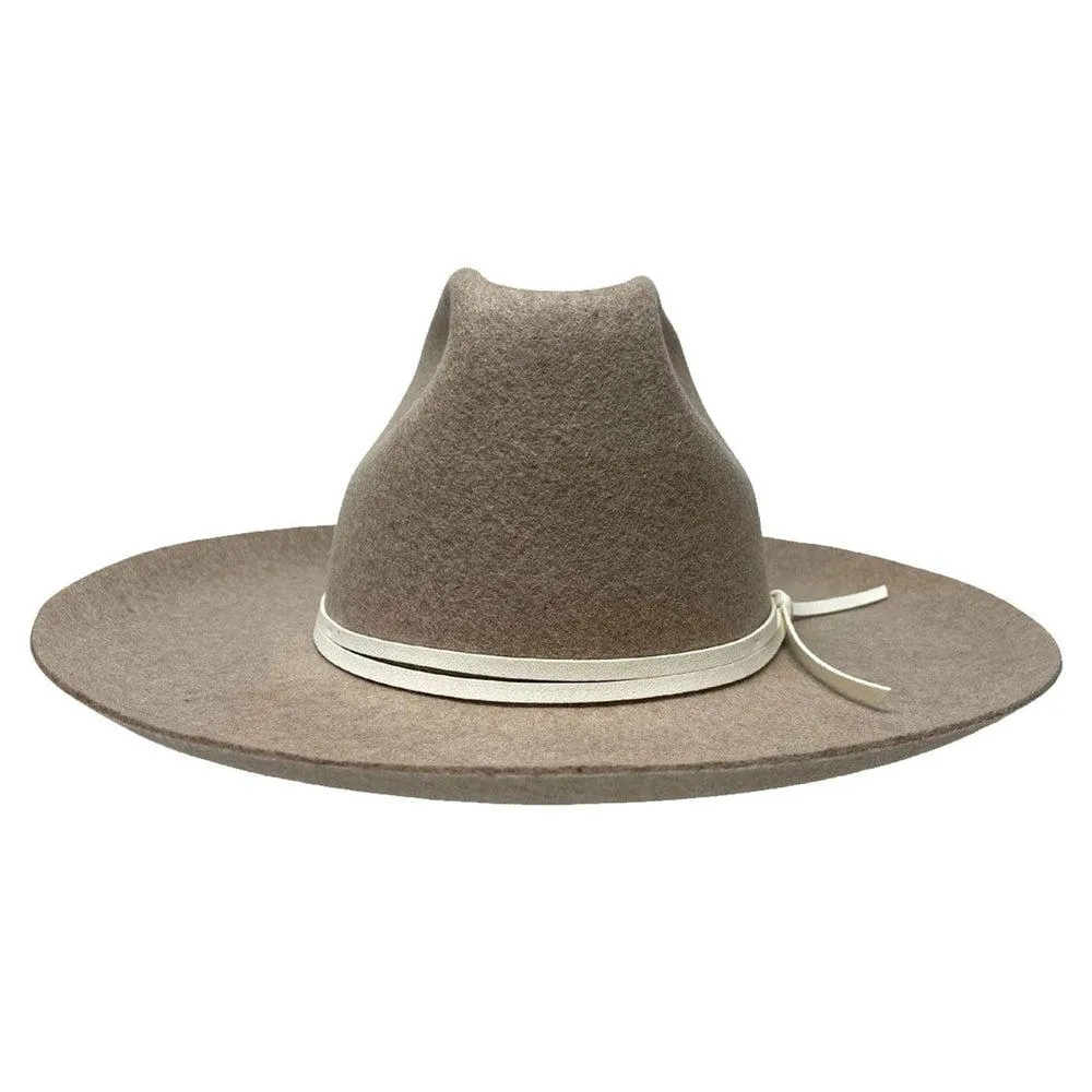 Crescent |  Womens Flipped Brim Felt Hat