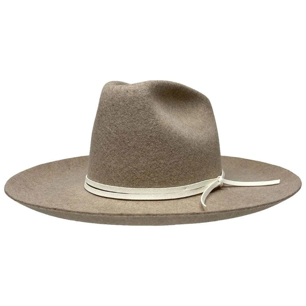 Crescent |  Womens Flipped Brim Felt Hat