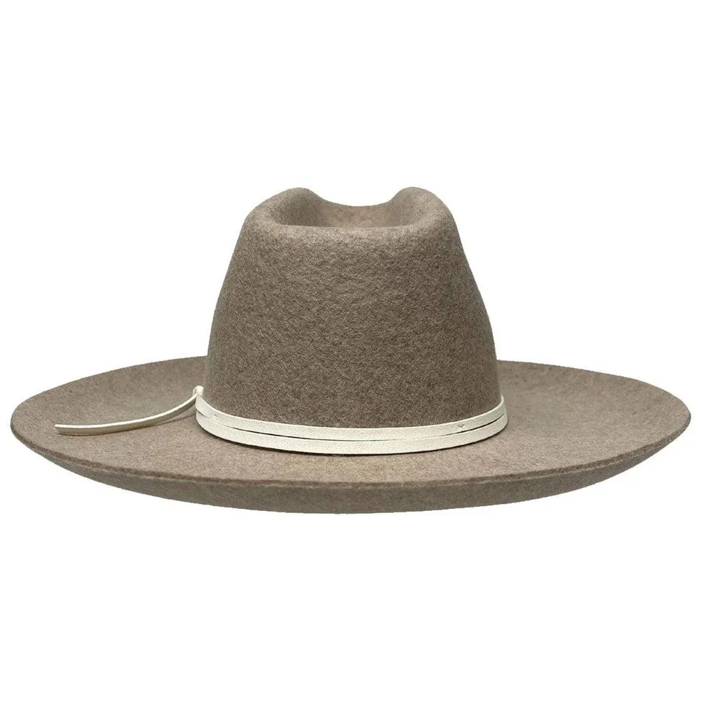 Crescent |  Womens Flipped Brim Felt Hat