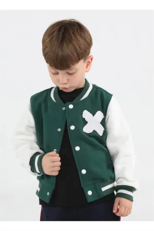 cs yeşil unisex kolej ceket