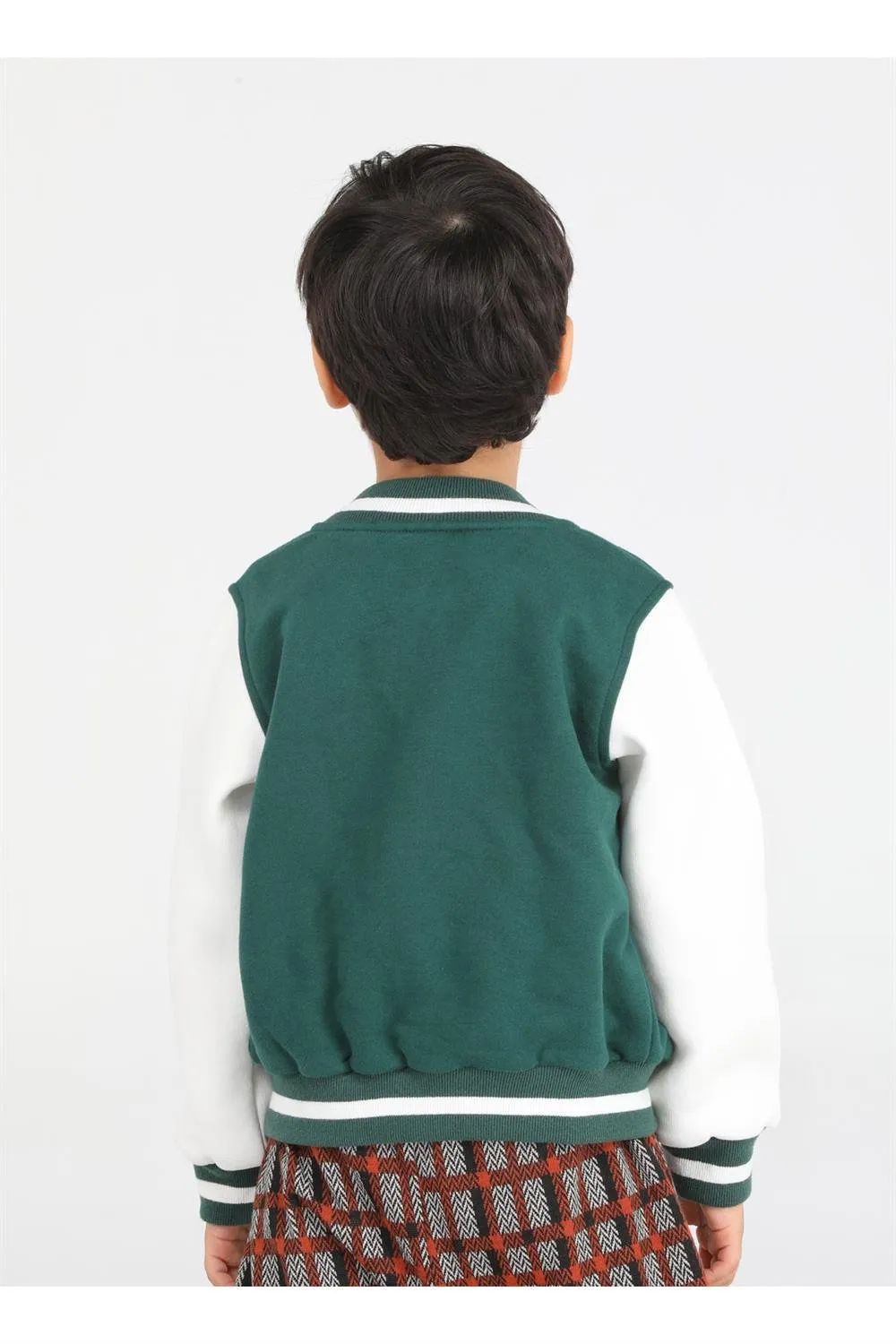 cs yeşil unisex kolej ceket