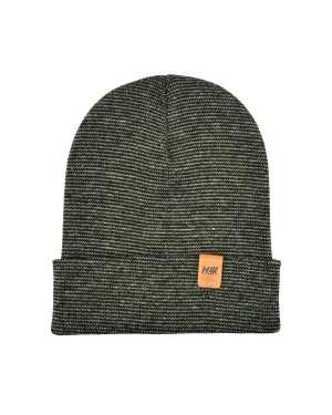 CTD402 HAAKWEAR Traditional Fusion Cuffed Beanie - Green/Black, Made in USA