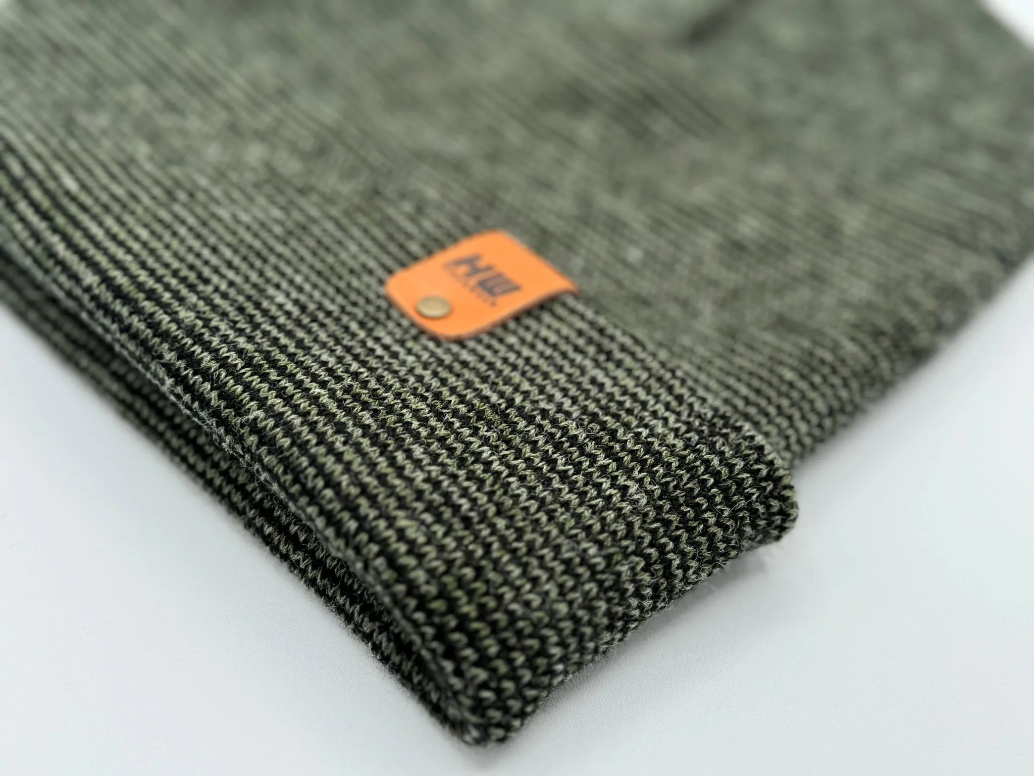 CTD402 HAAKWEAR Traditional Fusion Cuffed Beanie - Green/Black, Made in USA