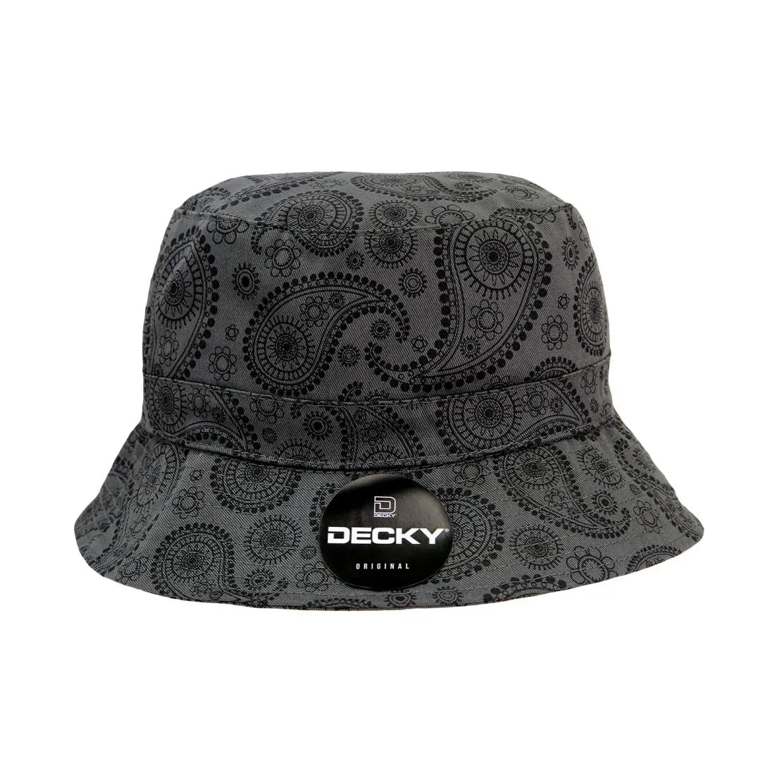 Decky 459 Paisley Bandana Design Bucket Hats Fitted Buckets Caps Cotton