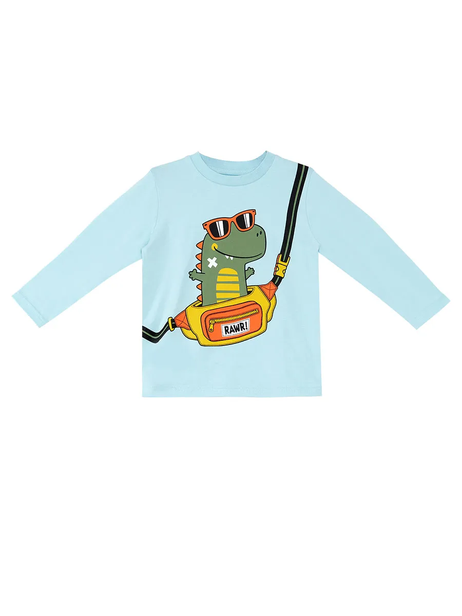 dino erkek çocuk t-shirt eşofmanalti takim