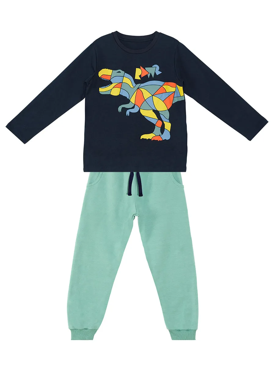 dinozor erkek çocuk t-shirt pantolon takim