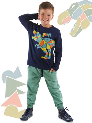 dinozor erkek çocuk t-shirt pantolon takim