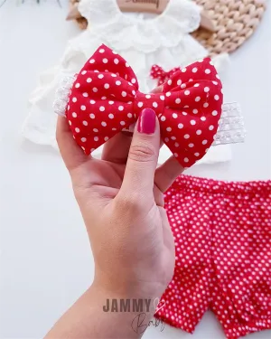 emma laced polka dot 3 piece set