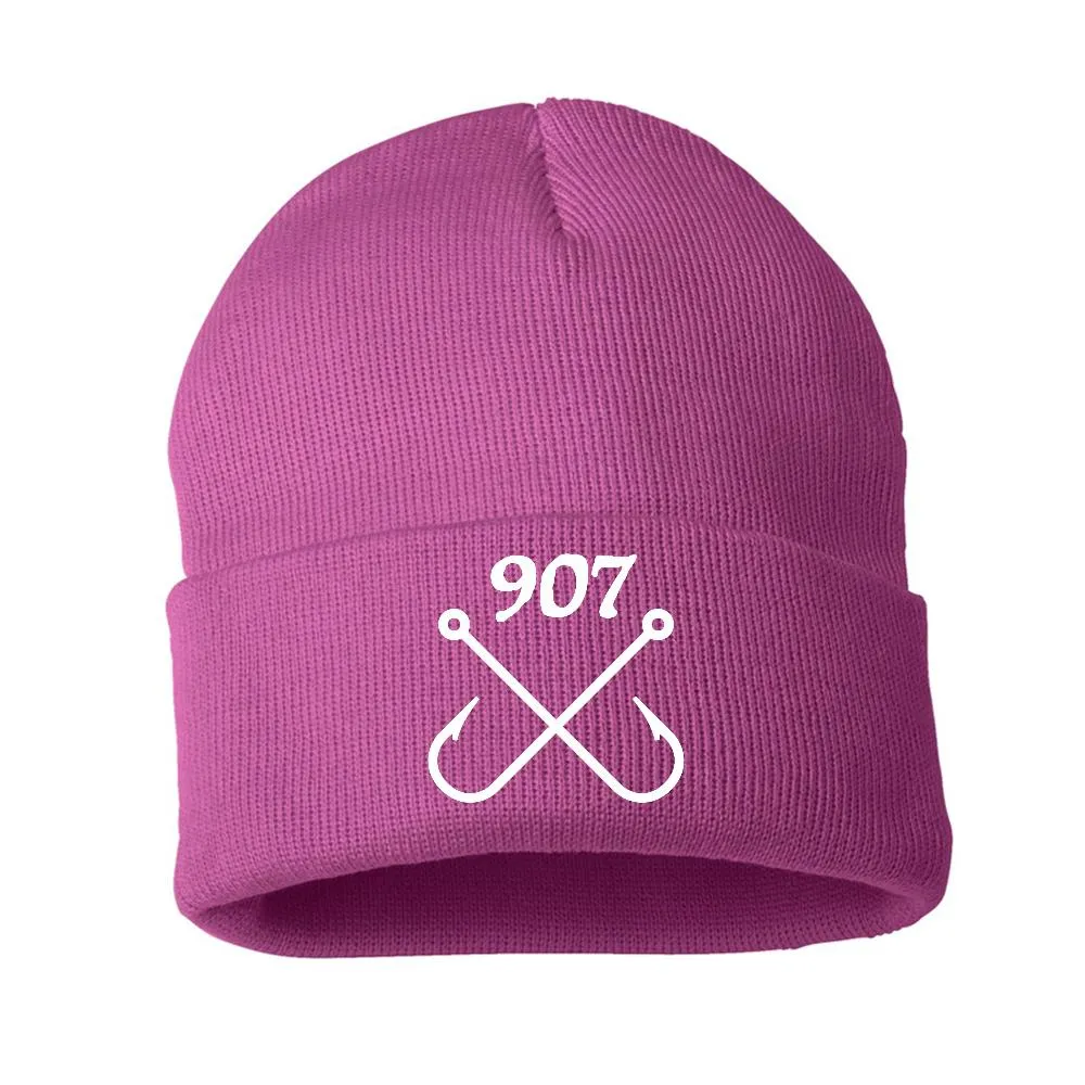 Fishing Hooks Rolled Beanie