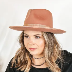 GiGi Pip | Monroe Wool Felt Rancher Hat with Ribbon Band in Dusty Pink