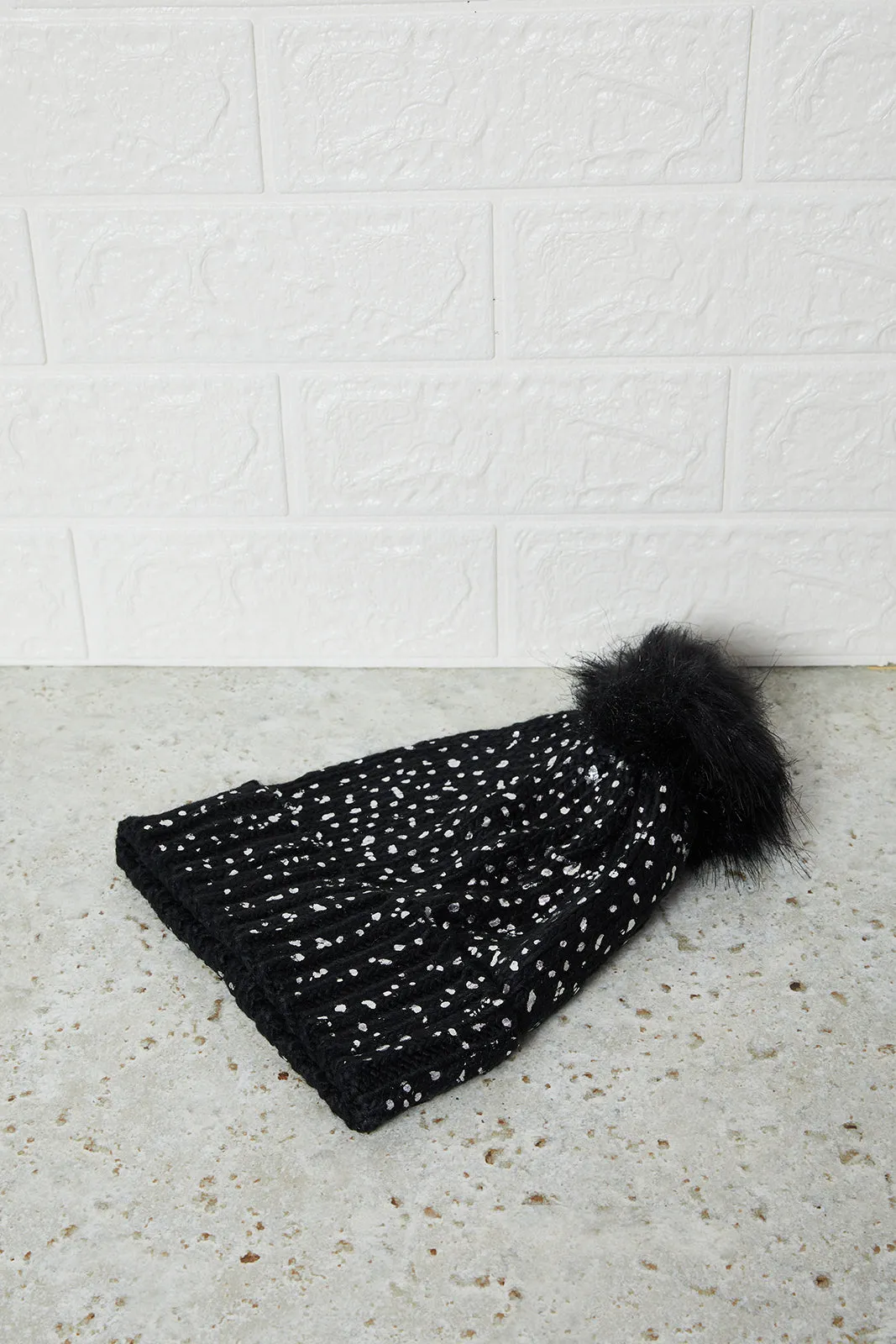 Girls Assorted Knitted Beanies Set (Pack of 2)