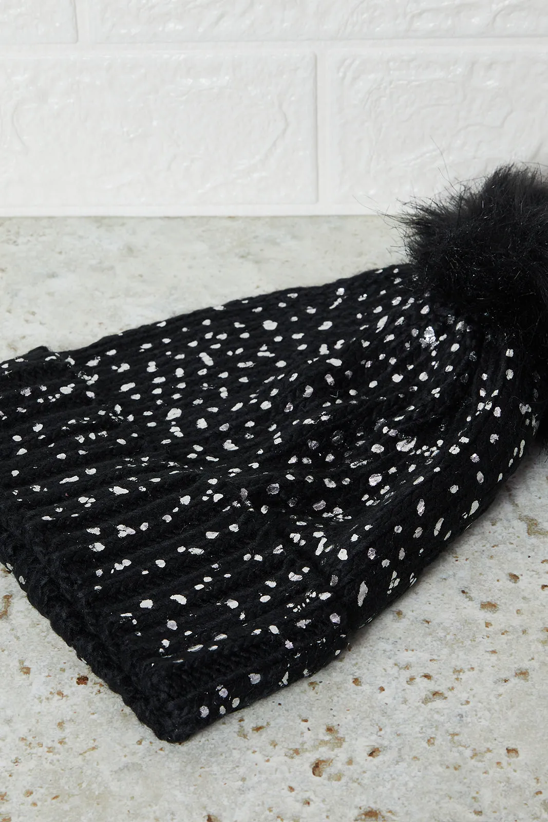 Girls Assorted Knitted Beanies Set (Pack of 2)