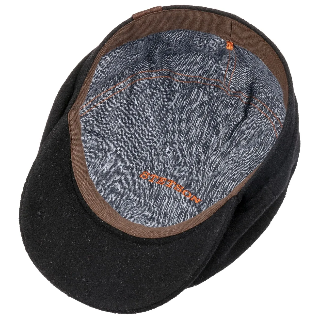 Hatteras Noir Newsboy cap by Stetson