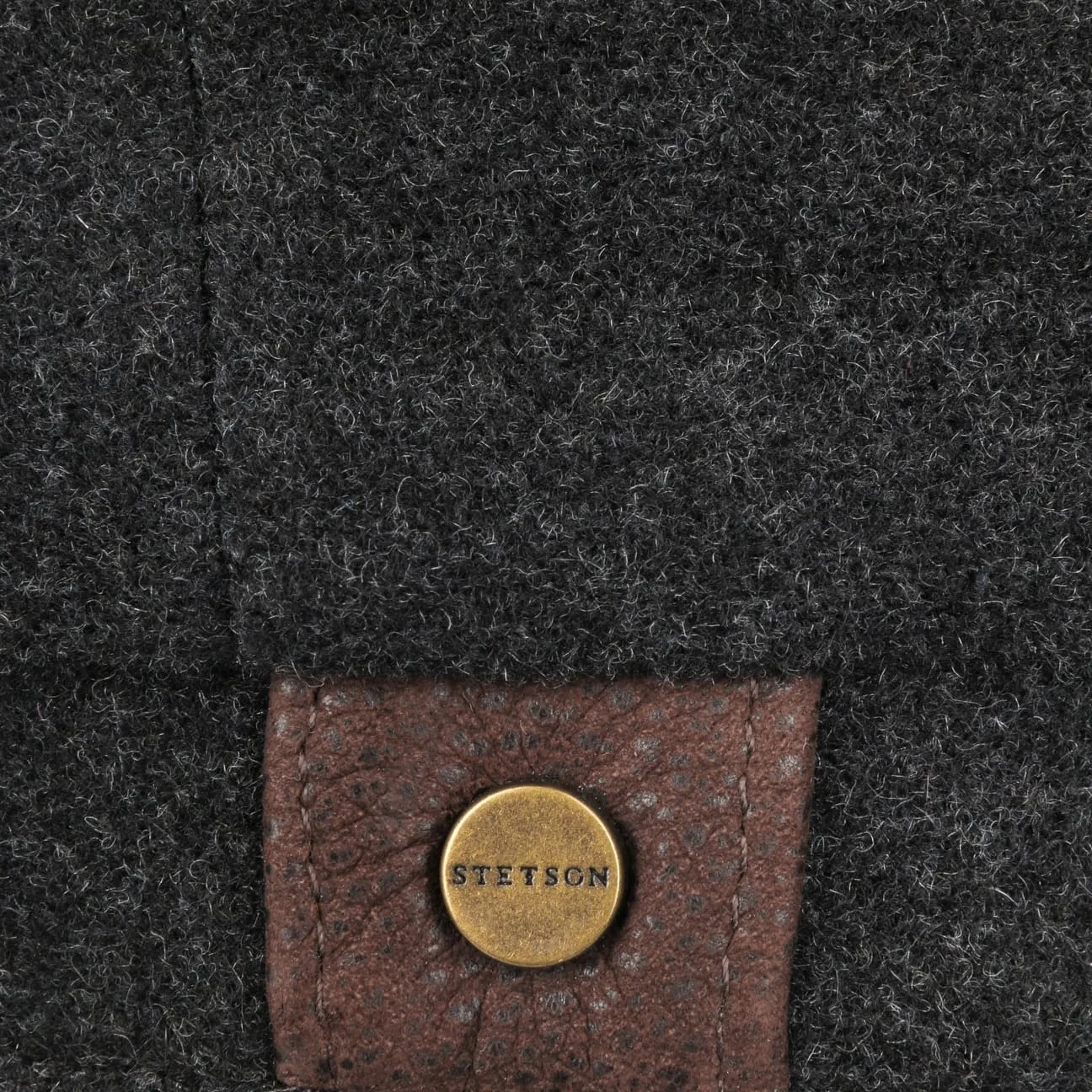Hatteras Noir Newsboy cap by Stetson