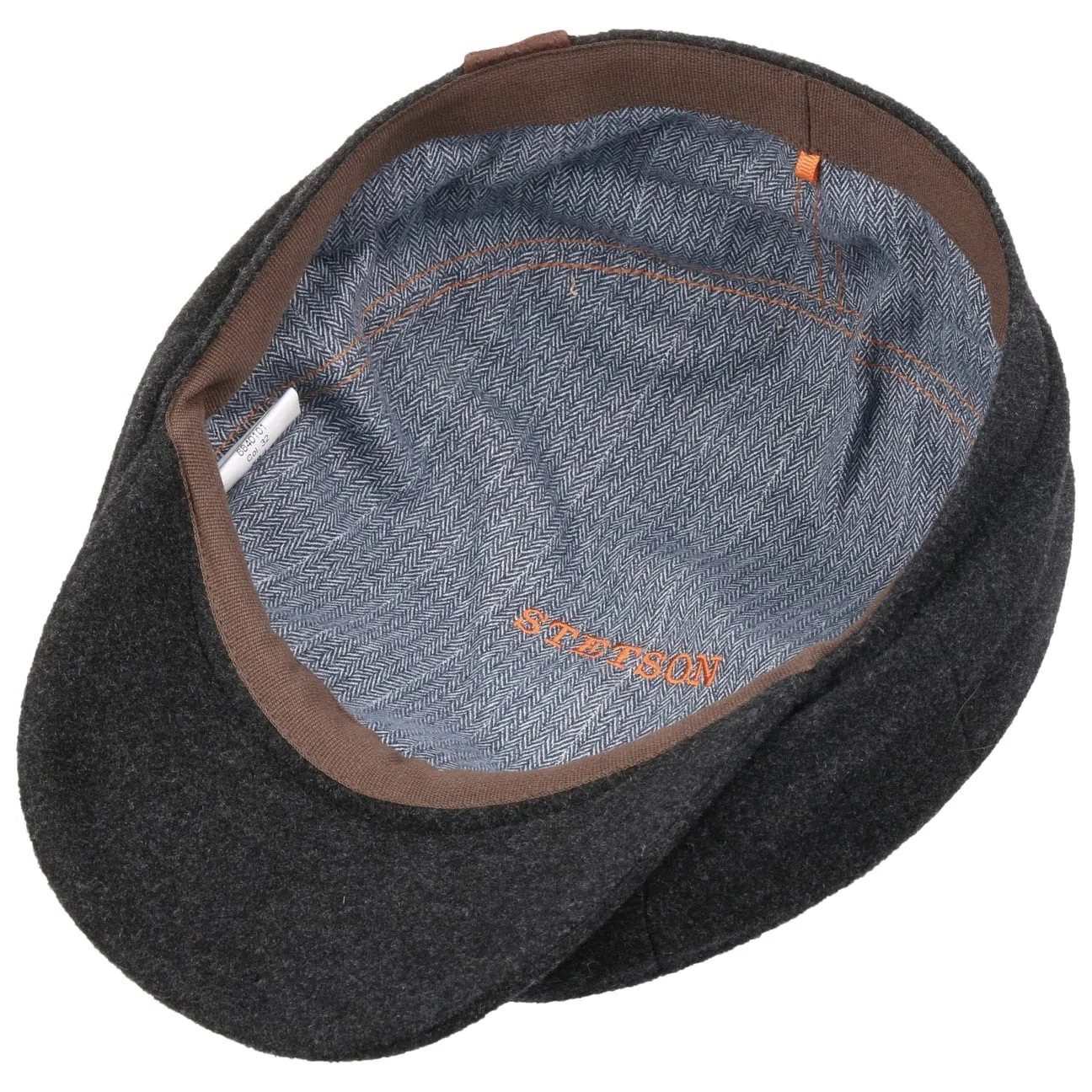 Hatteras Noir Newsboy cap by Stetson
