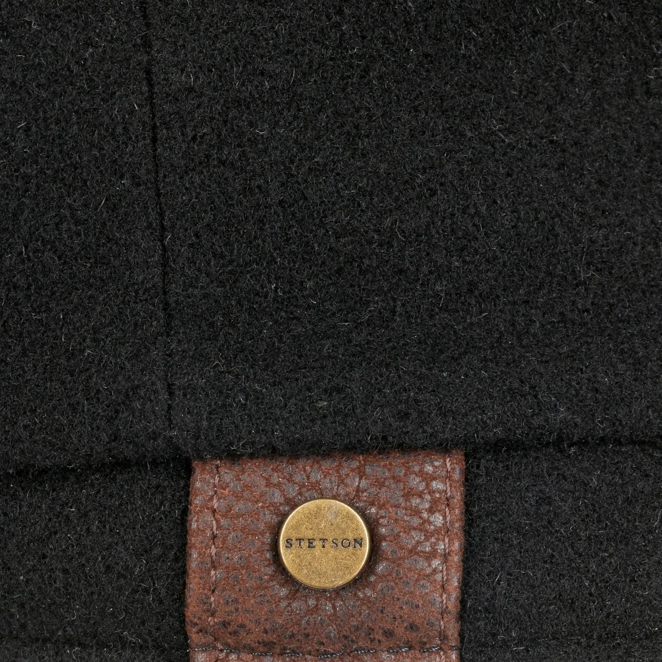 Hatteras Noir Newsboy cap by Stetson