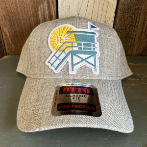 Hermosa Beach LIFEGUARD TOWER Premium 6-Panel Low Profile Snapback Hat - Heathered Grey