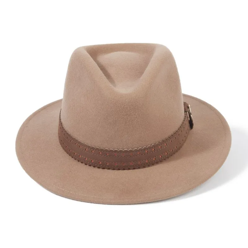Hicks & Brown x Fairfax & Favor Waveney Ladies Fedora - Camel