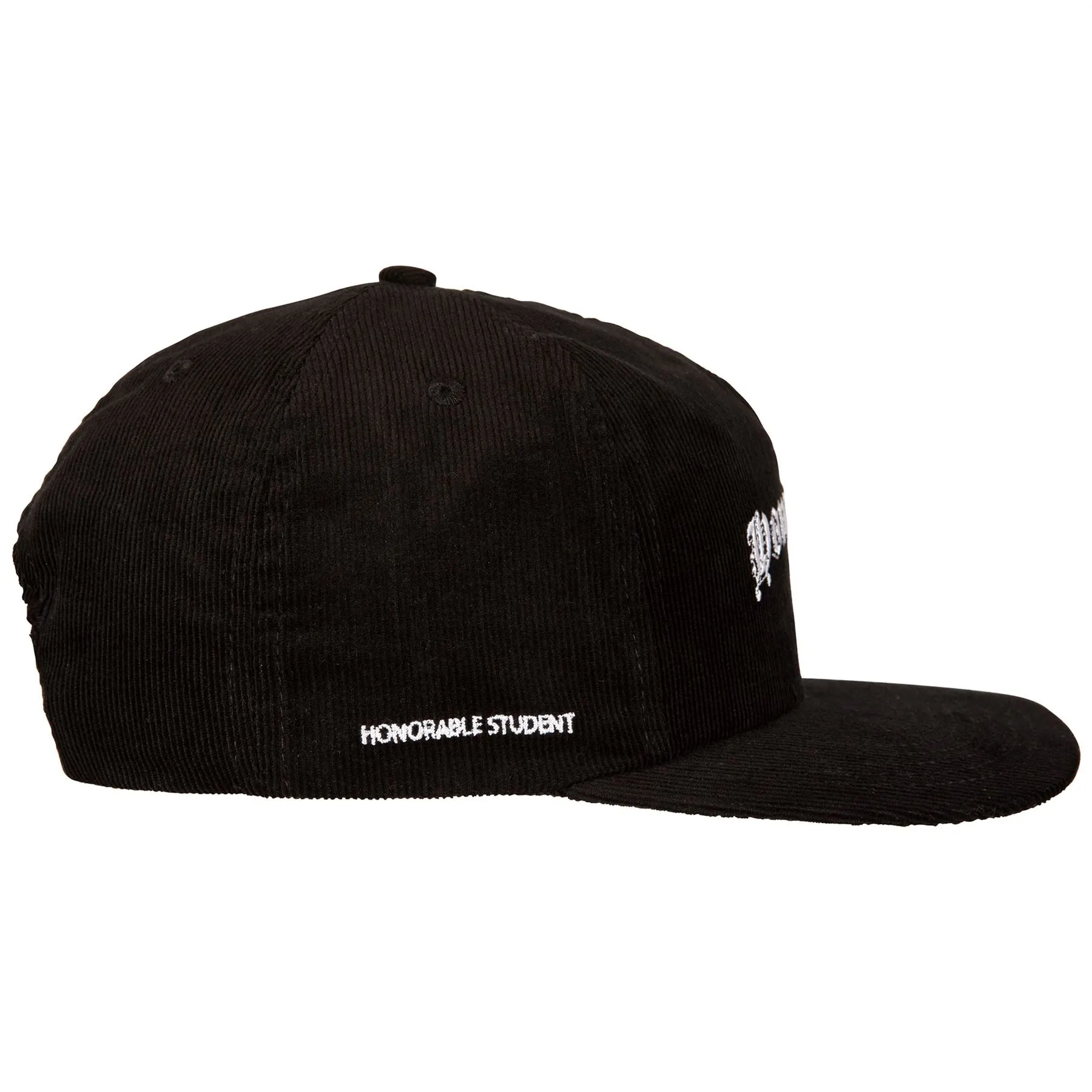 Honor Roll Corduroy Snap Back Black - 2024