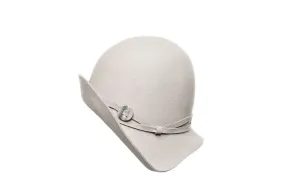 JOYCE WOOL CLOCHE HAT - SILVER SAND