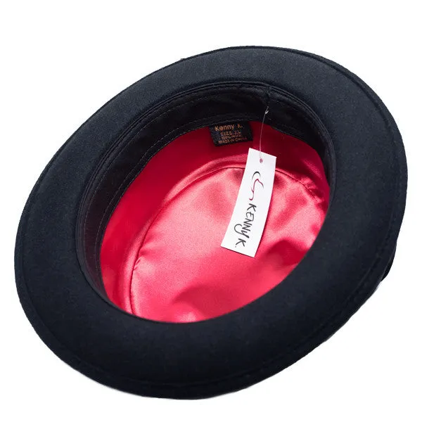 Kenny K - "Heisenberg" Black Wool Felt Pork Pie Hat
