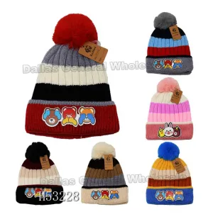Kids Fur Lining Beanie Hats Wholesale