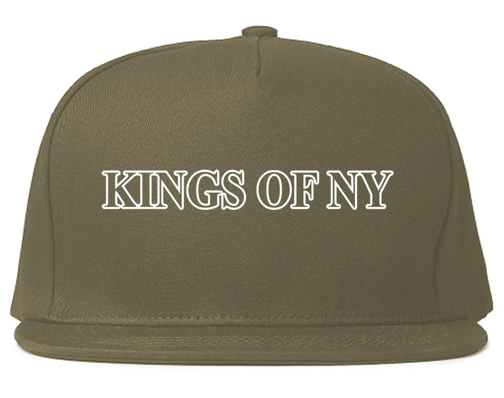 Kings Of NY Outline Classic Logo Mens Snapback Hat