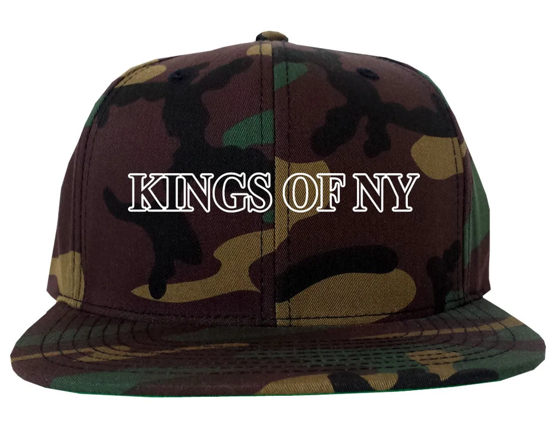 Kings Of NY Outline Classic Logo Mens Snapback Hat